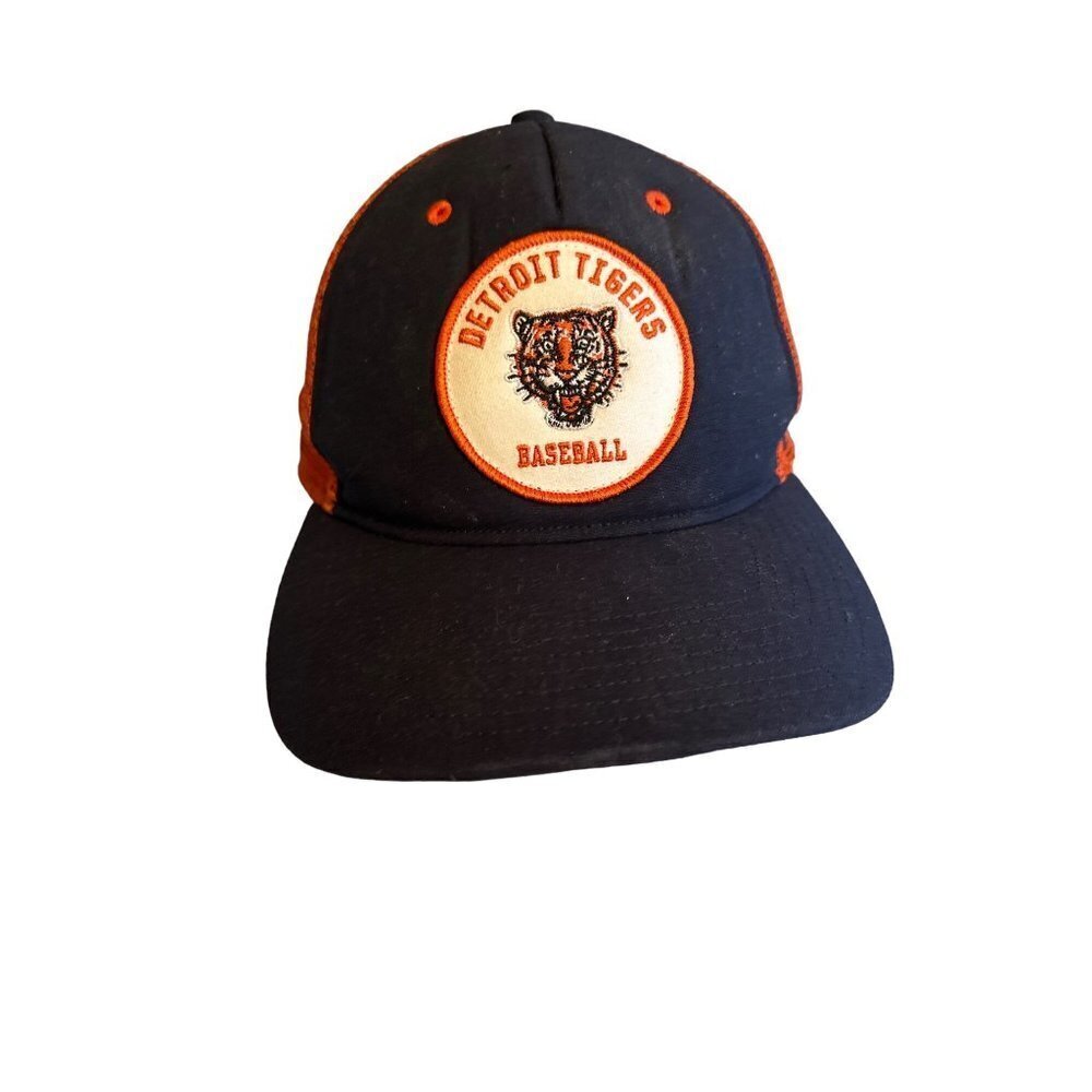 Detroit Tigers Baseball Embroidered Patch Hat Cap Meshback Snapback Adjustable